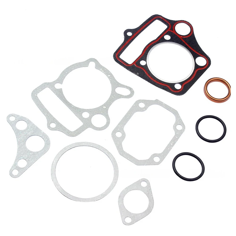 1set Cylinder Gasket Set 52.4mm Head Base With A Round Oil Hole For 110cc 125cc Horizontal Engine For Dirt Bike Maintains