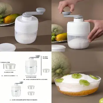1pc DIY Portable Manual Ice Crusher, Minimalist And Fashionable Design, Ice Shaver And Ice Tray Can Be Purchased Separately Or C 1
