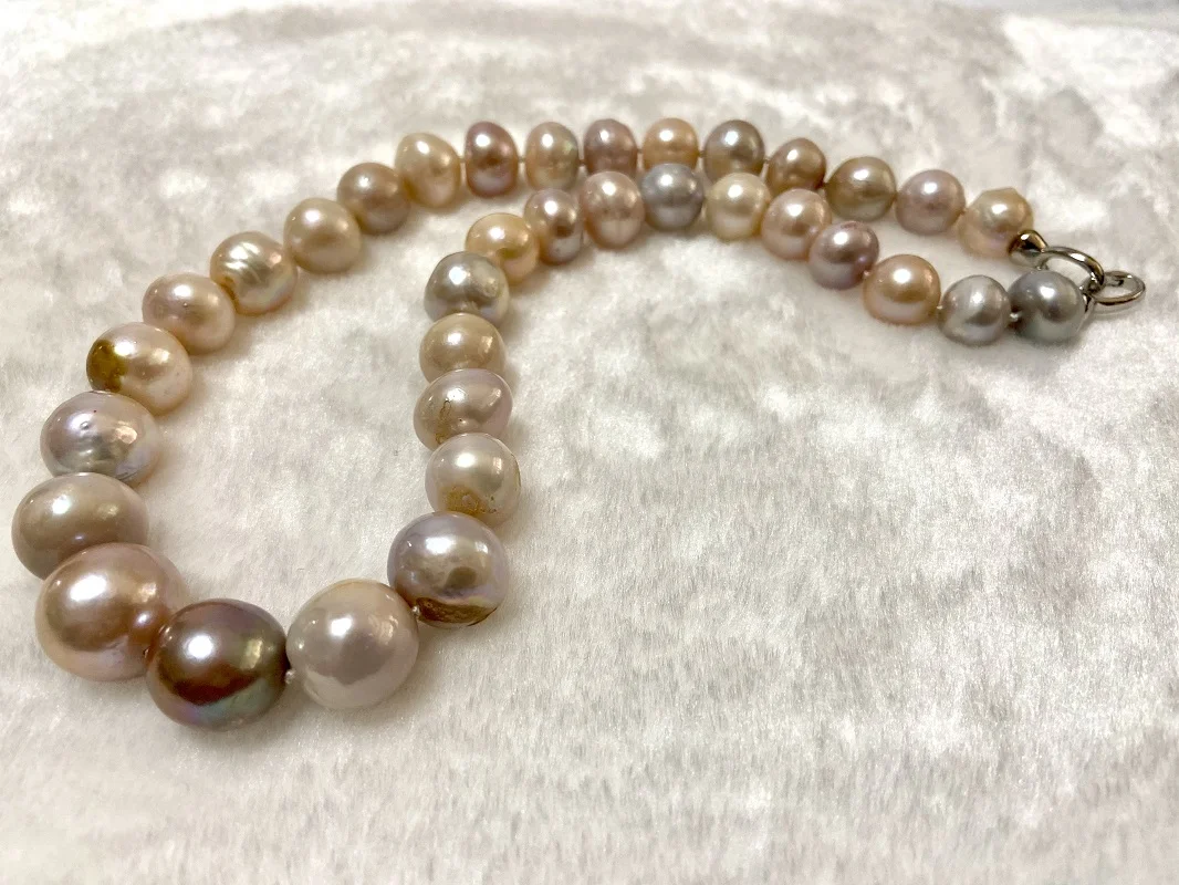 

Special Price 18"13-17mm Natural Sea Baroque Pearl Necklace Strand Jewelry Making Near Baroque Irregular Shape