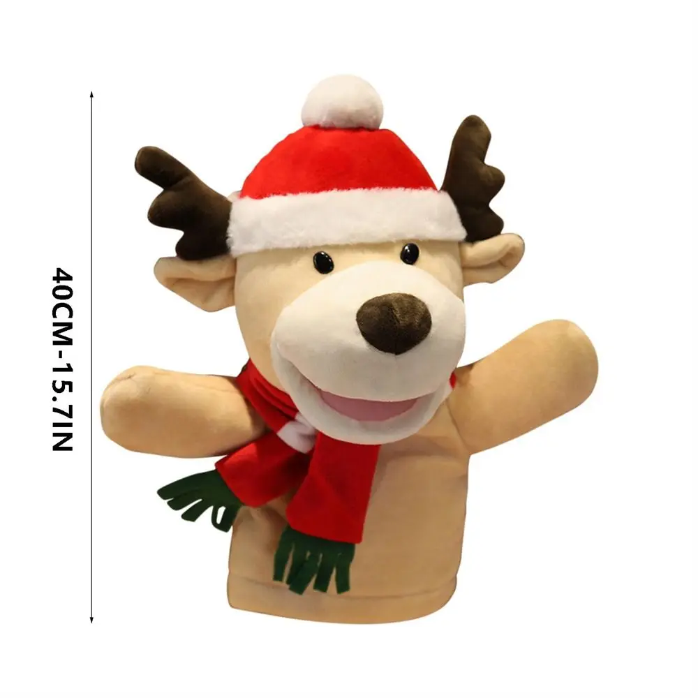 Fingers Puppets Big Hand Puppet Christmas Toys Finger Dolls Animal Head Puppet Christmas Puppets Hand Puppet Santa Claus Elk