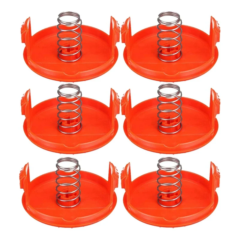 4 Pack For Black Decker Spool Cap & Spring for AFS Trimmer RC-100-P#  385022-03N