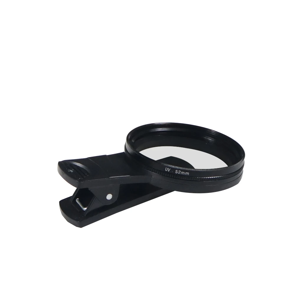Universal 52MM Circular Phone Lens Portable Polarizer Camera Lens Clip CPL / UV Filter Kit for iPhone Mobile Phone Smartphone 3