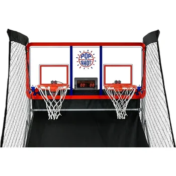 Pop-A-Shot  Indoor/Outdoor Dual Shot | Arcade Basketball Fun, Inside or Out | Sensor Scoring 16 Game Modes 4