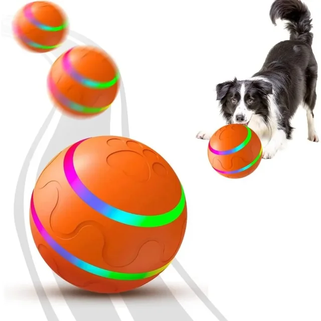 Smart Dog Toy Ball Pet Interactive Training Toys Plush Automatic Moving Roll Wicked Balls USB Electric Rechargeable Pet Products