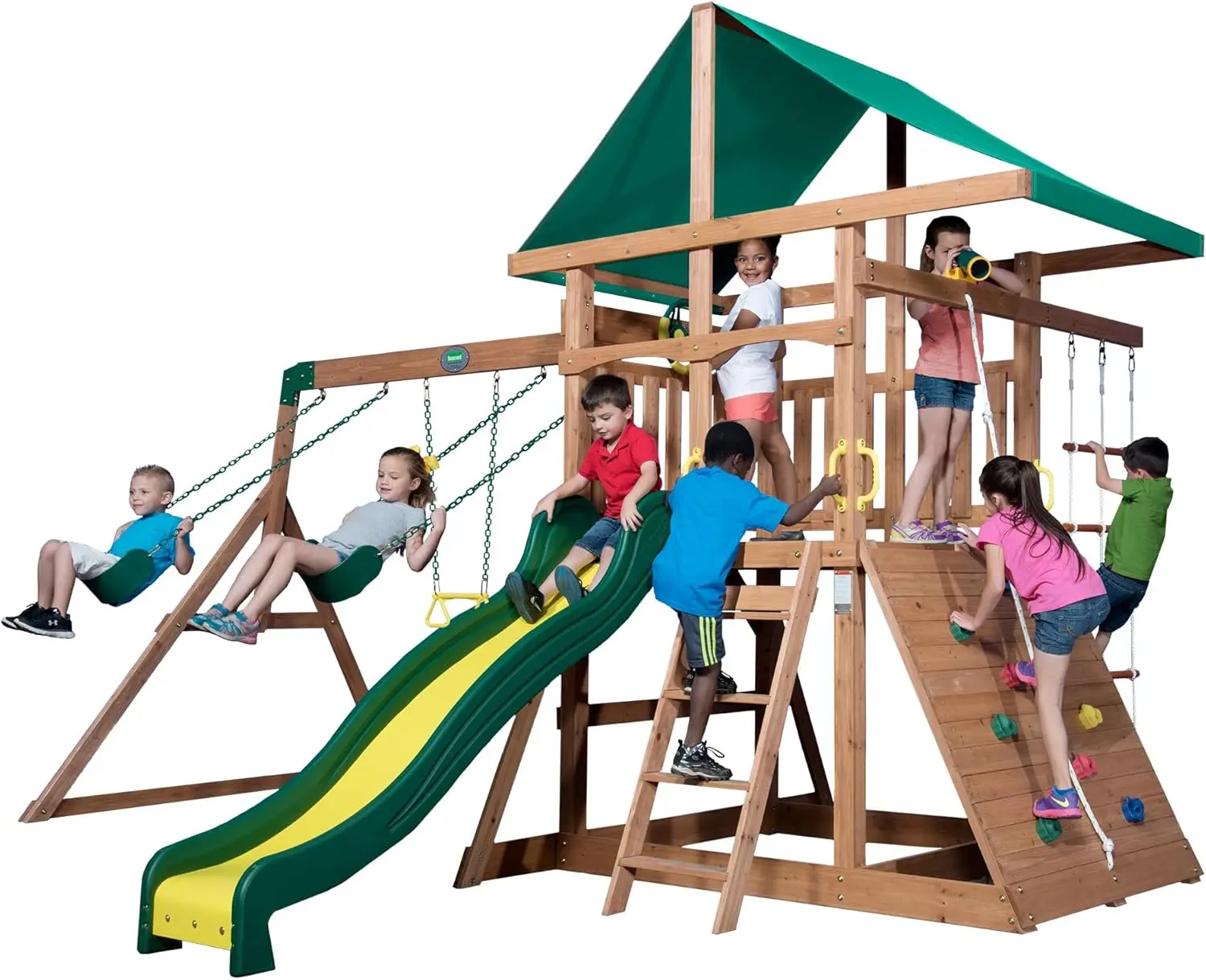 Mount McKinley Cedar Wood Swing Set overview