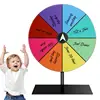 Spin Prize Wheel 8 Slots Heavy Duty Editable Spin Wheel Color Roulette Wheel Stand Included Tabletop Prize Wheel for Trade Show 1