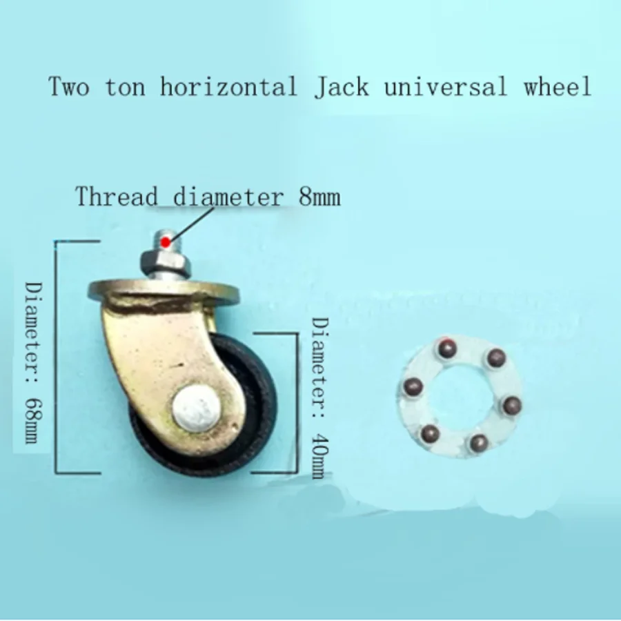 

Horizontal 2 Ton Jack Universal Wheel Front Wheel Specialized Affordable And Durable Multiple Specifications Jack Accessories