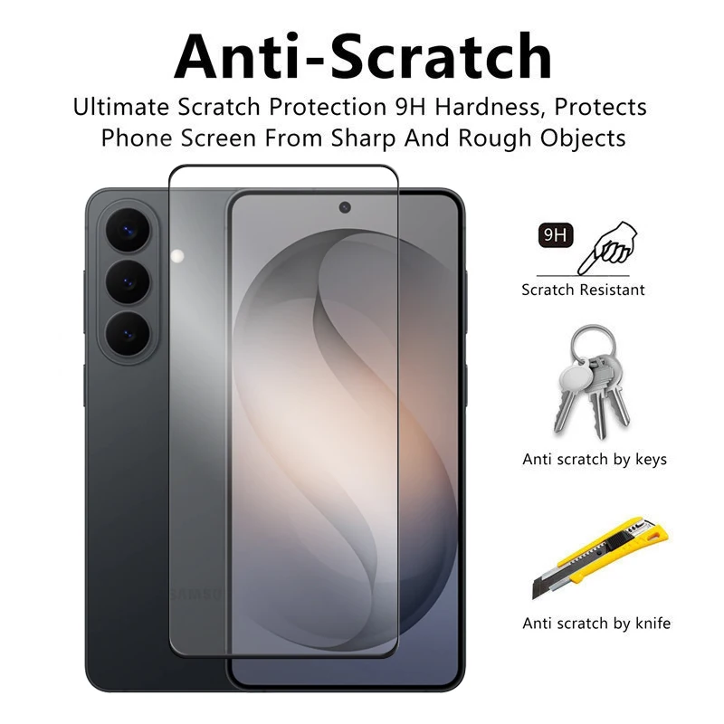Für Samsung Galaxy S26 Glas für S26 S26+ S26 Ultra gehärtetes Glas stoßfester weicher Silikon-TPU-Schutzstoßfänger für S26 Film – Detail 4