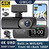 Dash Cam 4K+1080P Dual Lens WIFI GPS Car DVR Camera Video Drive Recorder Dashcam Dual Lens Black Box Front and Rear Night Vision 1