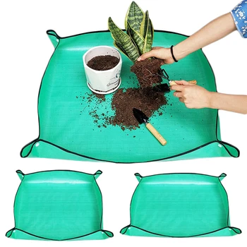50 cm-100 cm Giardinaggio Piantagione Zerbino Pieghevole Pianta Da Giardino Vaso Vaso di Fiori Trapianto Miscelazione Terreno Pianta Potatura Tappetino Da Giardino 1