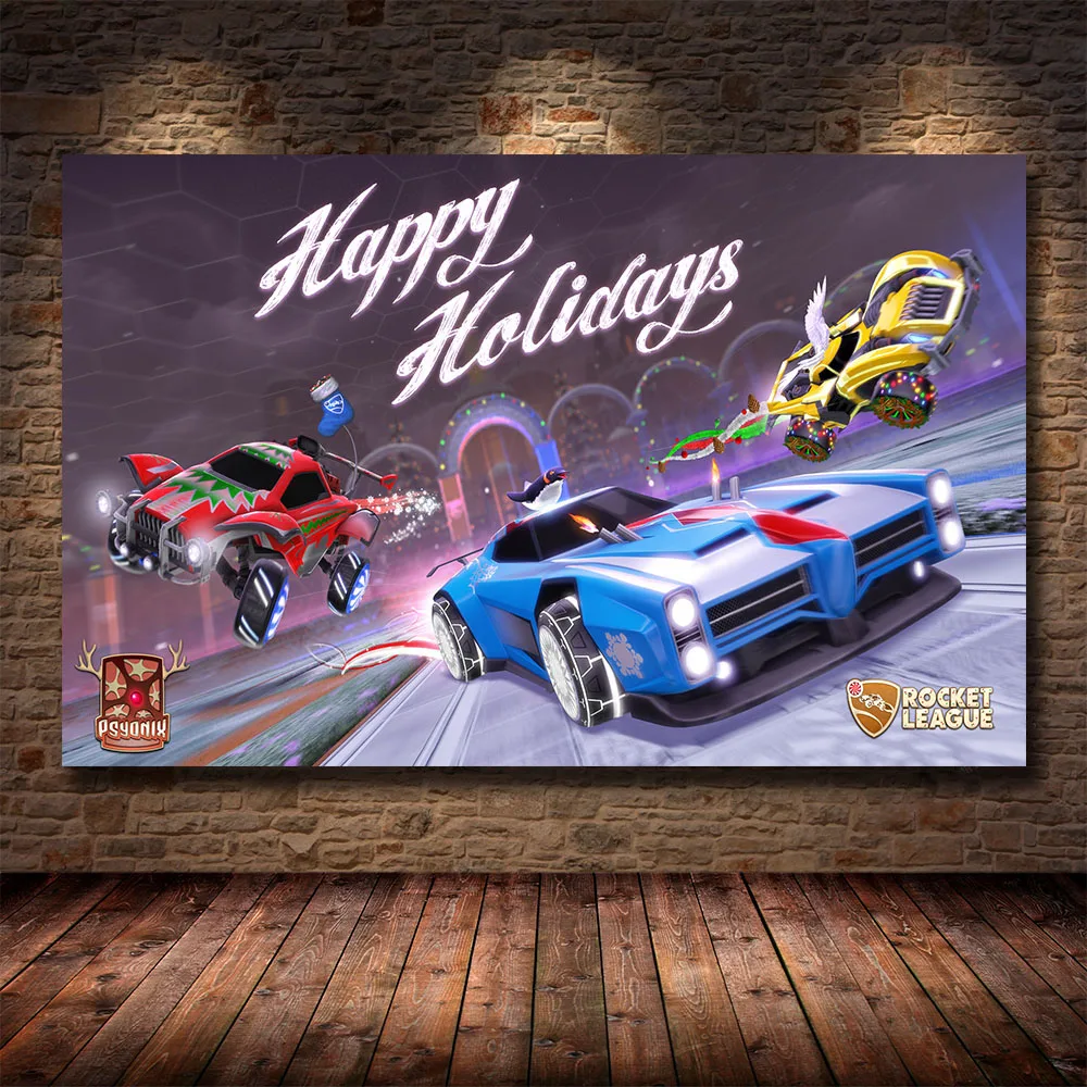 Adventure Game Populaire Online Games Rocket League Posters Wall Art Foto Decoratieve Canvas Schilderij Voor Woonkamer Home Decor