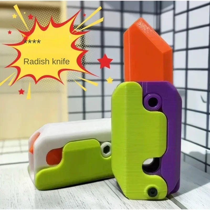 3D-gedrucktes Butterfly-Messer Aus Kunststoff - Cooles Fidget-Spielzeug In Hot-Dog-Form Für Kinder & Erwachsene