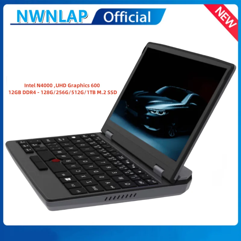 7 pollici Mini Laptop N4000 Notebook Touch Screen portatile Netbook Windows 10 Mini PC Micro Computer Bluetooth 4.2 12GB 1TB