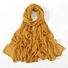 Nouveau Hijabs musulmans pour femmes écharpe mince châles unis Femme Musulman doux Viscose rayonne foulard islamique Turban bandeau 190x85 cm
