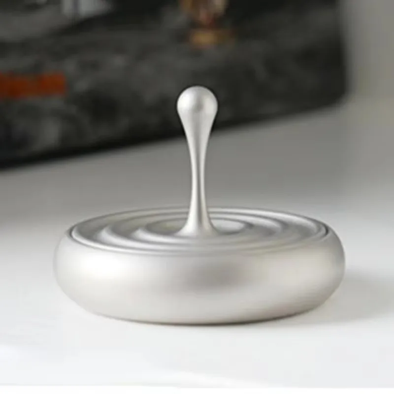 Stress Reliever Toys Water Drop Hand Spinning Top Metal Desktop Magic Fusion Decoration Desktop Gyro Children Adults Office Men