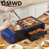 Multi-function Automatic Revolving Kebab Rotary Rotisserie Roast Domestic Skewer Hot Pot Smokeless Barbecue Grill BBQ Oven Stove 3