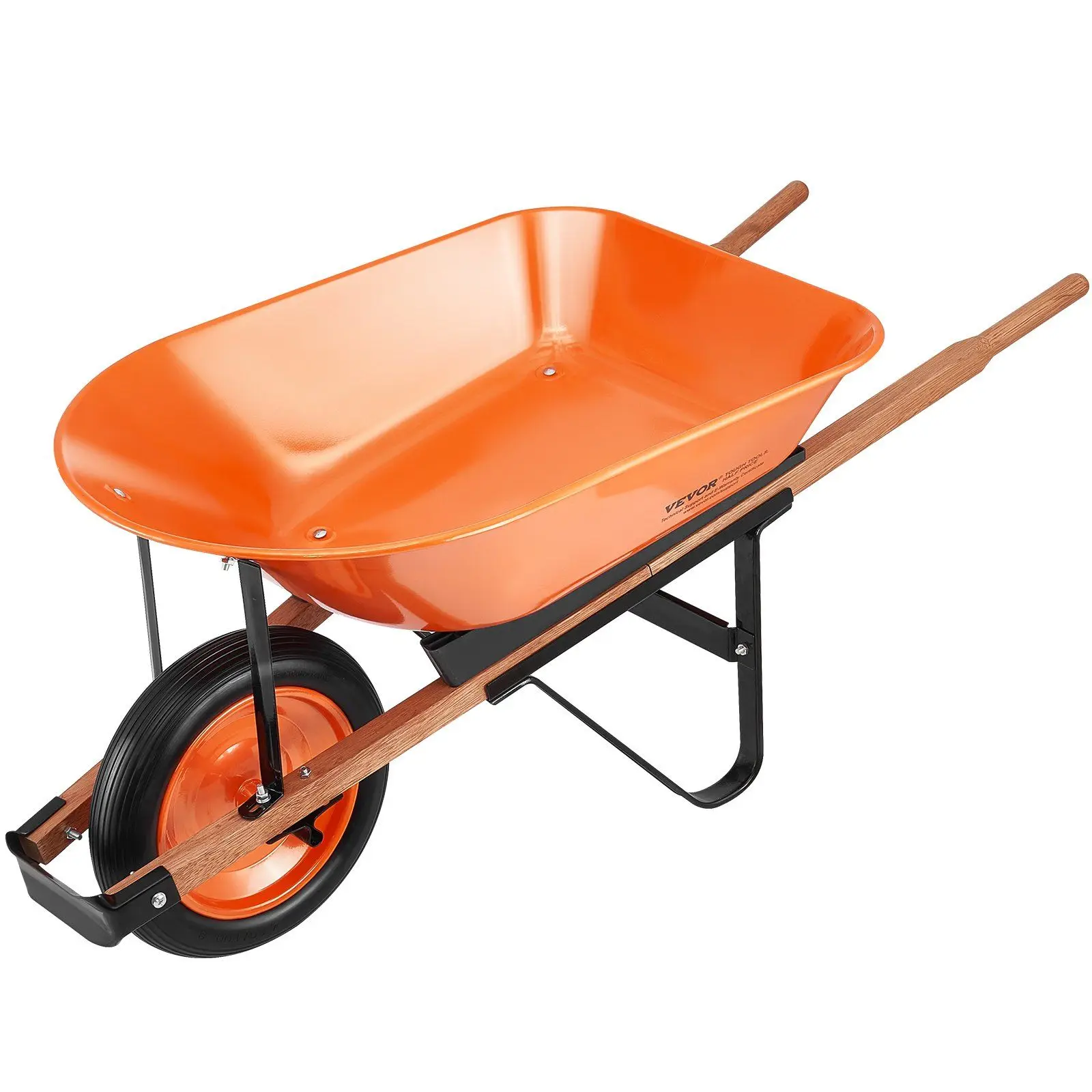 Wheelbarrow Cart One Wheel Garden Dump Cart 330 lbs Yard Utility