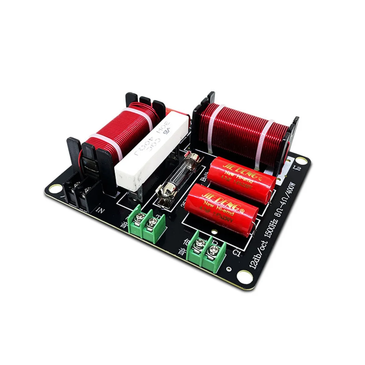 

2-полосный аудио делитель частоты 400 Вт, высокомощный делитель аудиоперегородок с высокой и низкой температурой, для сцены KTV