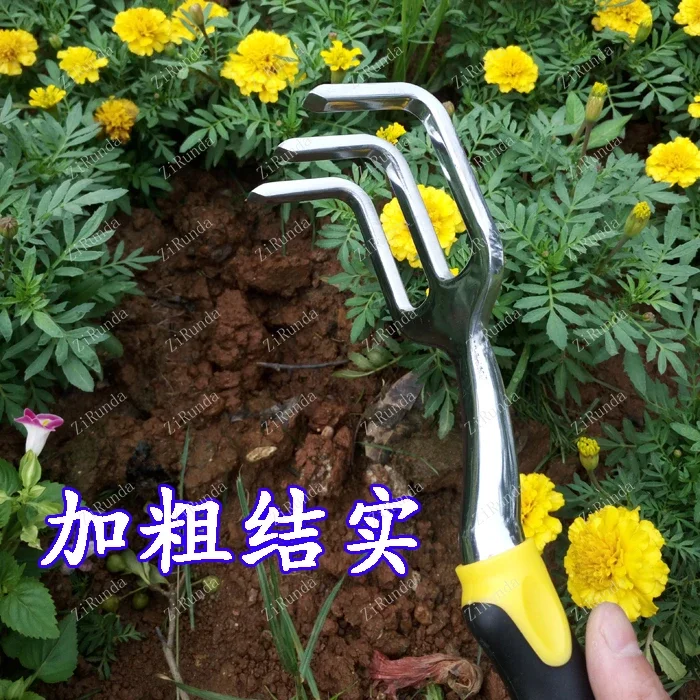 *Garden tools Stainless steel small shovel rake spade balcony garden growing vegetables planting flowers potted plants