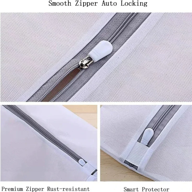 Laundry Bag Mesh Zipper for Washing Machine Underwear Bra 1/3/5/10PCS