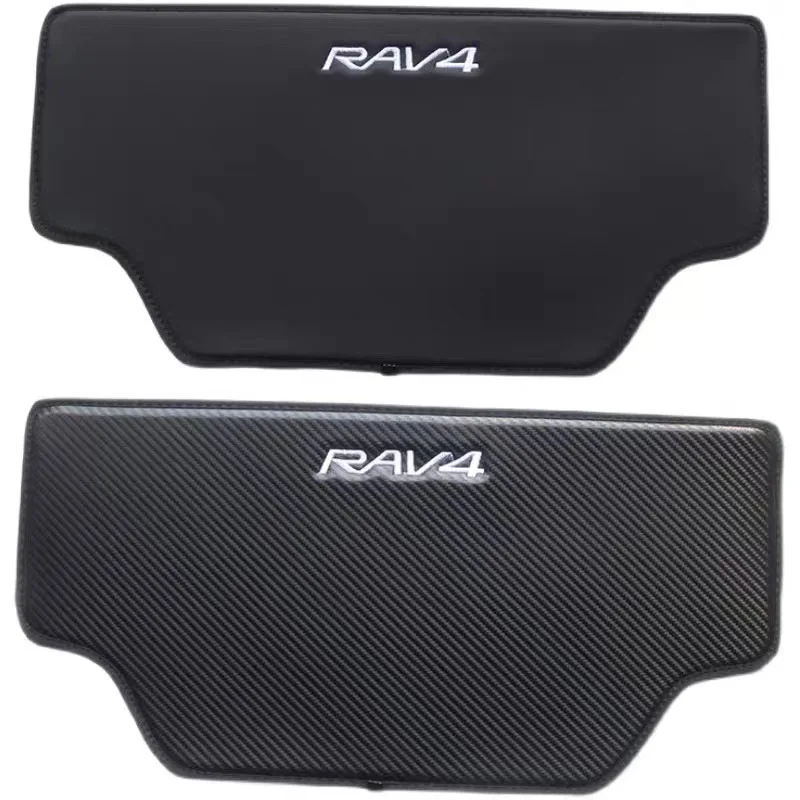 Carbon Fiber Rear Seat Anti-kick Pad Cover Car Styling Anti-dirty Protective Mat for Toyota RAV4 2009-car seat protector