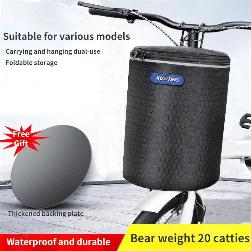 

Bicycle Waterproof Folding Basket MTB Hanging Basket Vegetable Basket Cycling Supplies