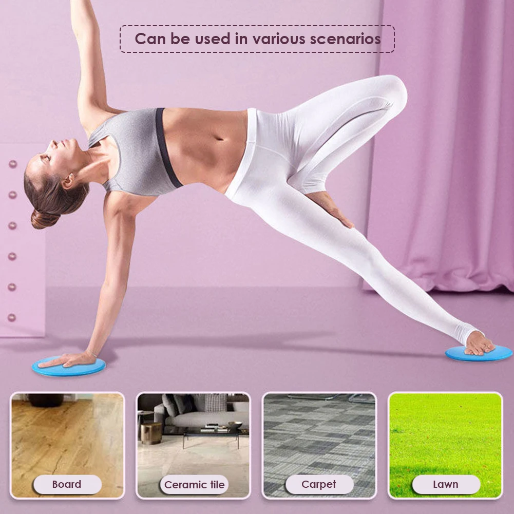 2pcs Sliding Gliding Fitness Discs Abdominal Exercise Sliding Plate Pilates Yoga Gym Abdominal Core Slider Training Equipment gym accessories exercise gliding discs