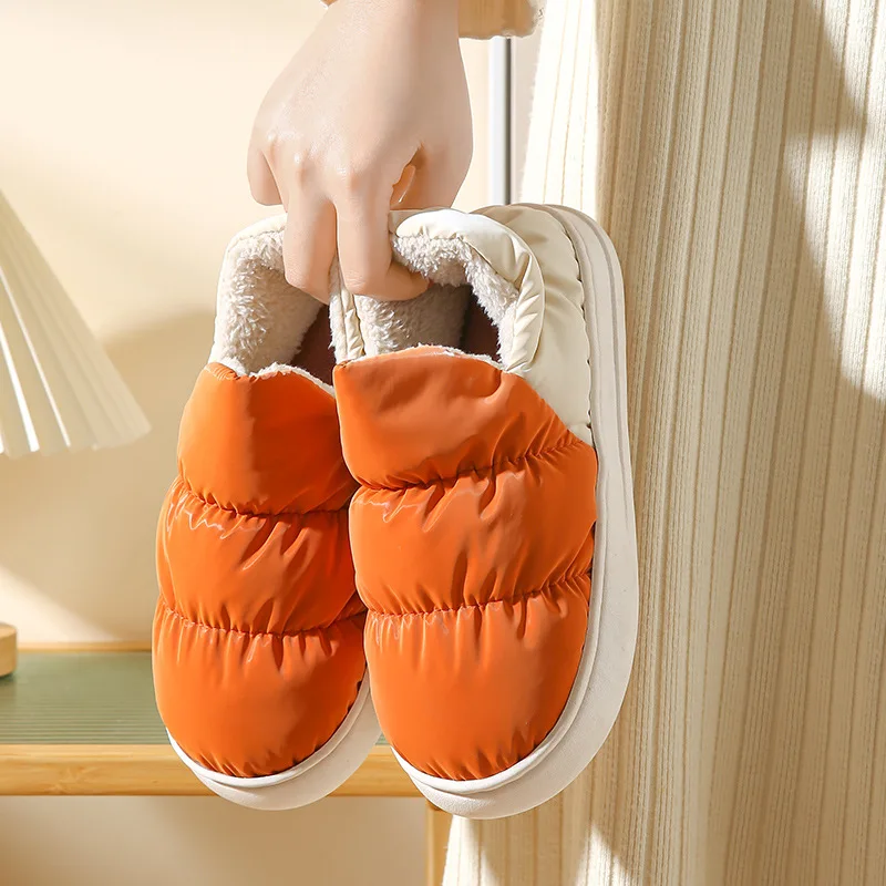 Pallene Slippers Women Winter Fashion Warm Non-Slip Slippers Flats Cozy Warm Cotton Shoes For Home Fluffy Soft Bottom Slippers