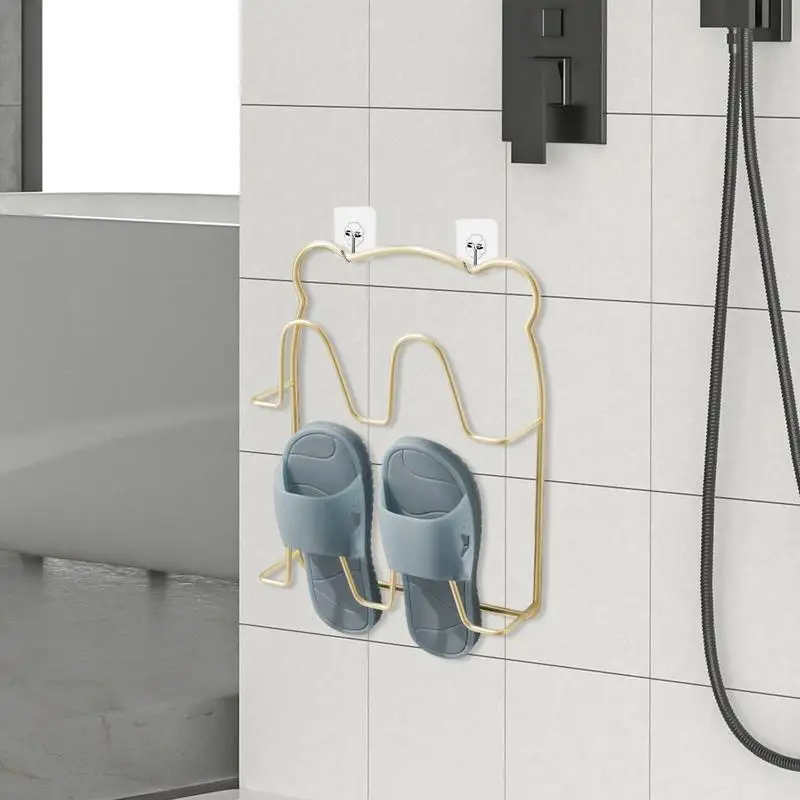 Wall Shoe Holder Adhesive Shoe Hangers Wall Mounted Slipper Rack Rack Hanger Flexible Multifunctional Sticky