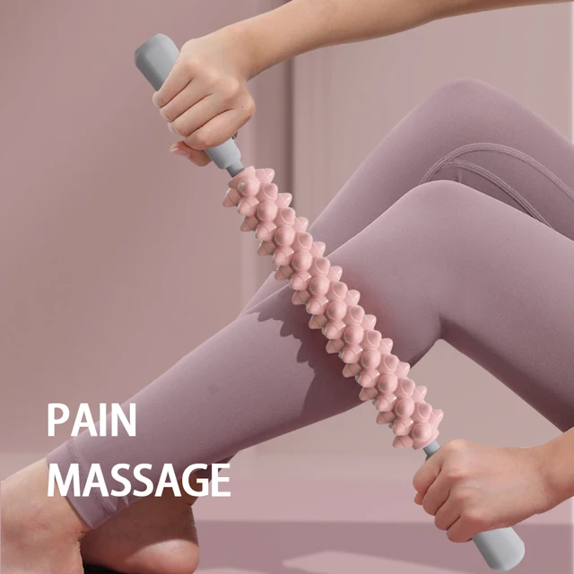 Yoga Massage Stick Yoga Fitness Wolf Teeth Muscles Massage Stick Calves Thighs Quadriceps Arm Forearm Relaxation Artifact Roller 3