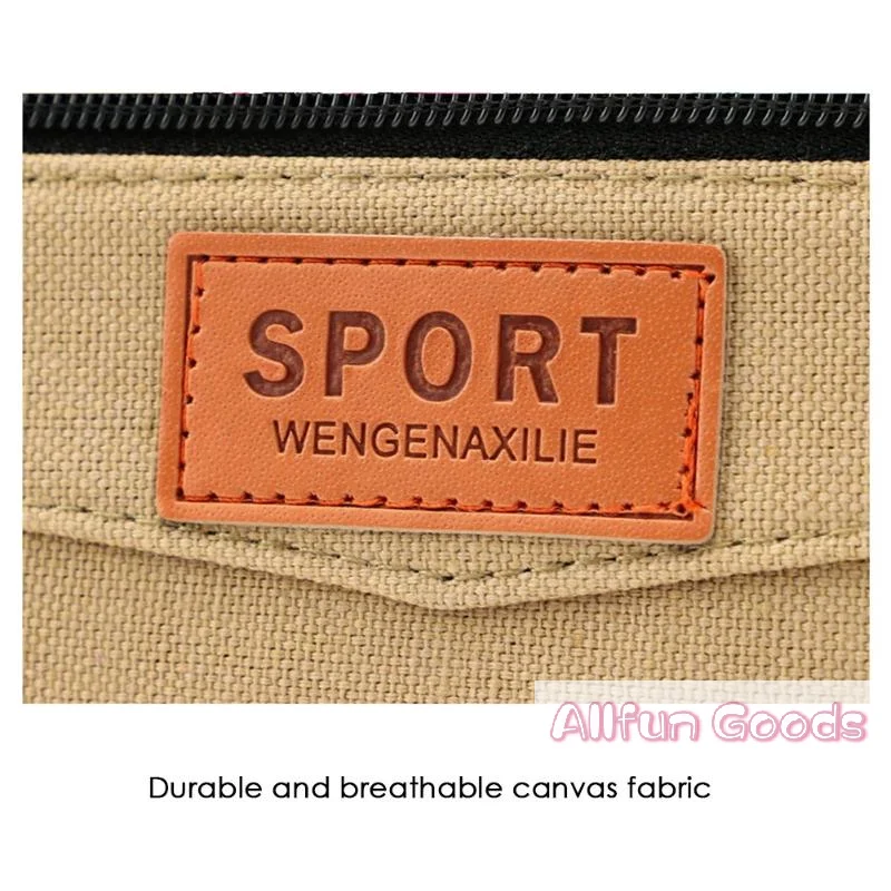 Men's Dual-Layer Canvas Waist Pack - Outdoor Casual Belt Pouch