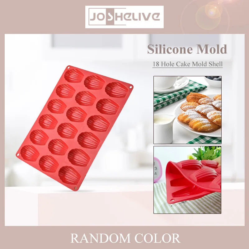 Moule à Madeleine en Silicone - 18 Pièces 