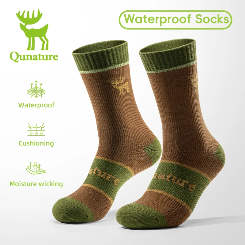 Qunature Waterproof Socks Hiking Outdoor Camping Sock Skiing Wading Winter Non-slip Riding Snow Warm Waterproof Socks thermal socks women hiking socks