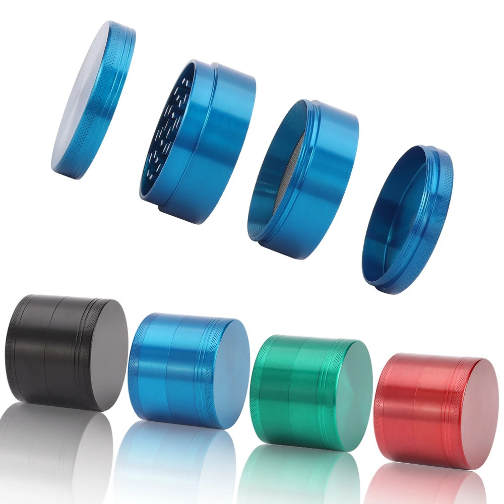 Premium 4-Layer Metal Herb Grinder with Scraper - 40mm