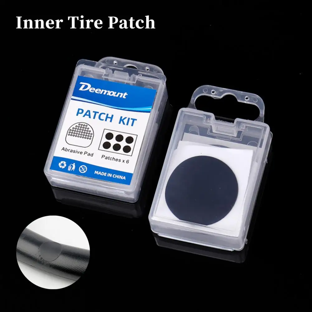 

Compact Size Universal Compact Bike Tire Puncture Repair Kit Fast Easy-to-carry Tools for Mtb Road Bikes No Glue Bike Repair
