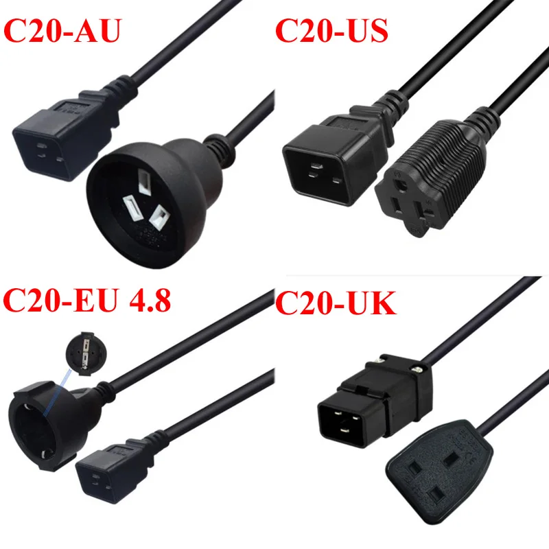 Black 0.3m 16a 250v Pvc Full Copper Usa 515r 520r Eu 4.8mm British