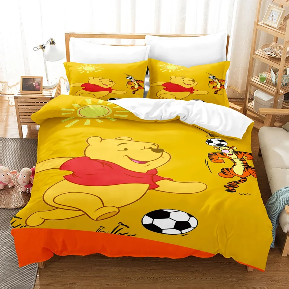 

Disney Cute Winnie The Pooh Series Quilt Cover and Pillowcase Are Fashionable, Warm and Comfortable for A Good Night's Sleep