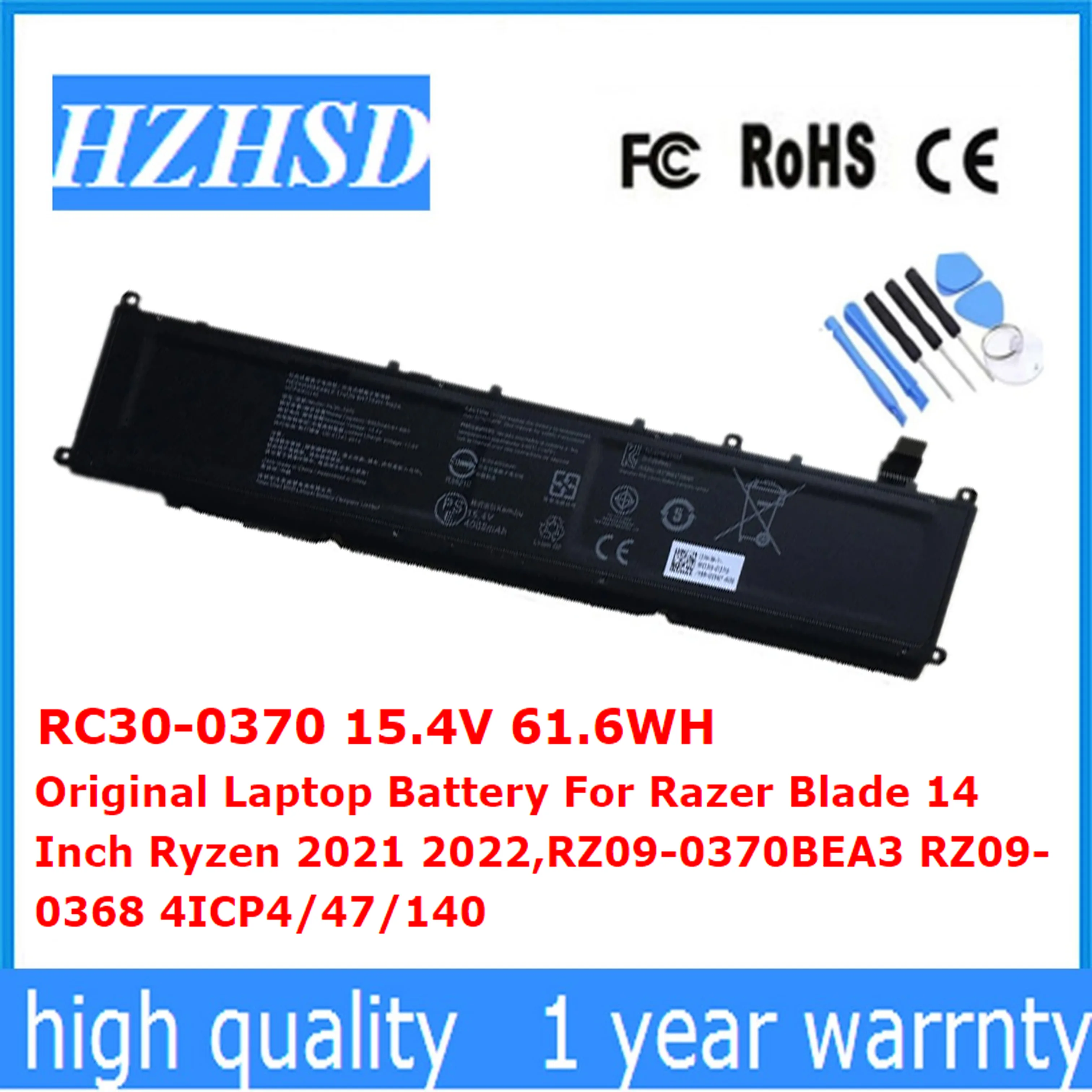 Batteria Originale RZ09-0370 Per Razer Blade 14 (Ryzen 9 6900HX, RTX 3070) – NEM3-R3U1
