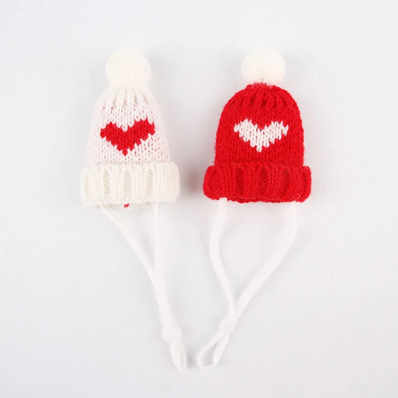 Cute Cartoon Guinea Hamster Knitted Hat Mini Hand Plush Hat Handmade Knitted Small Animal Pet Cosplay Cap Pet Decoration Cap