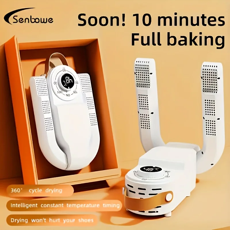 Portable shoes and boots dryer intelligent constant temperature control 360 cycle timer automatic shutdown fast drying