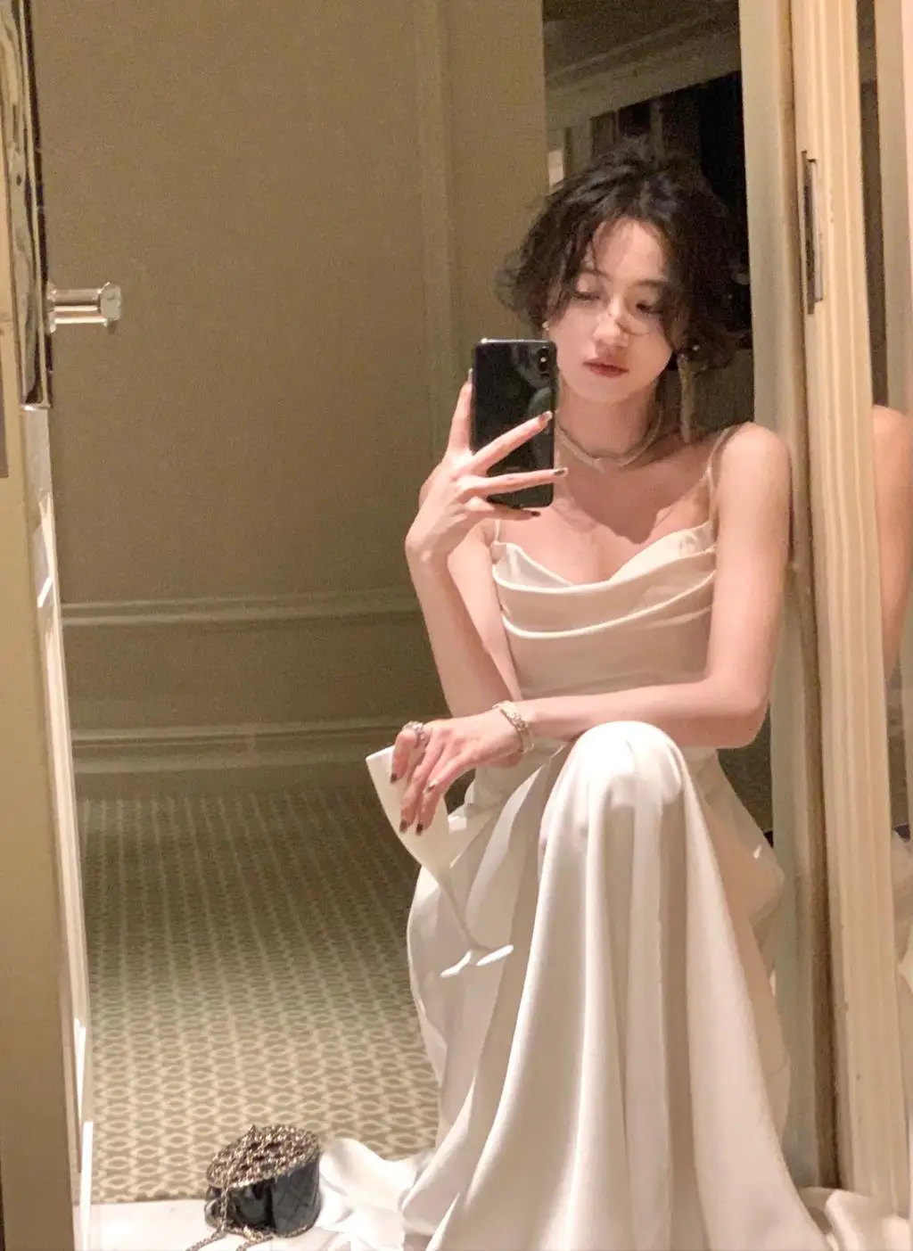 New Summer Satin Midi Dress Women Slim Spaghetti Strap Elegant Party Dresses Wedding Evening Birthday Backless Prom Robe Clothes