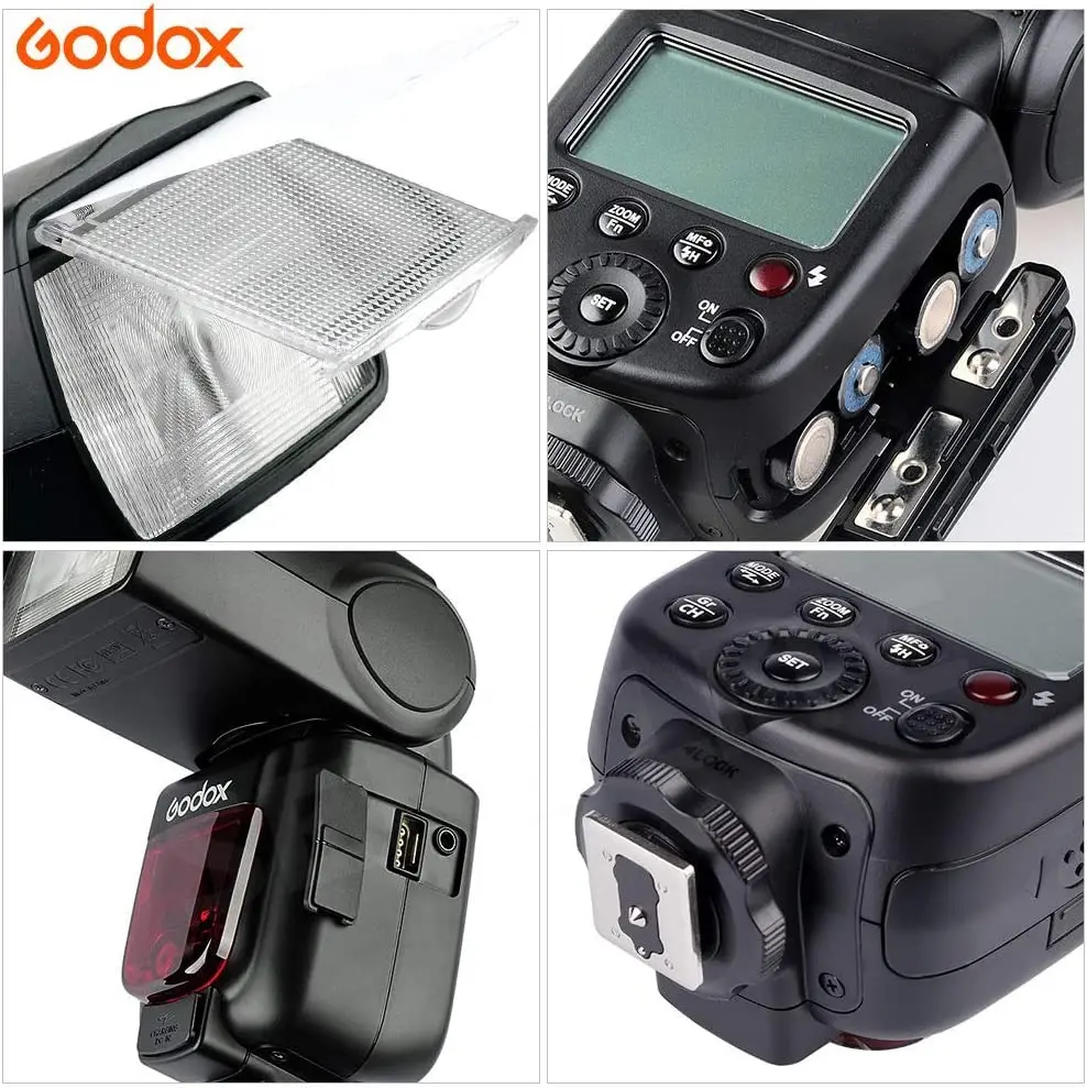 3x Godox TT600 Built-in Receive Camera Flash Speedlite Diffuser