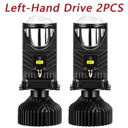 Enhanced High - Performance LED Projector Headlight Bulbs with CSP Chip and Turbo Cooling Fan - H4/9003/HB2 Hi/Lo (1 pair)