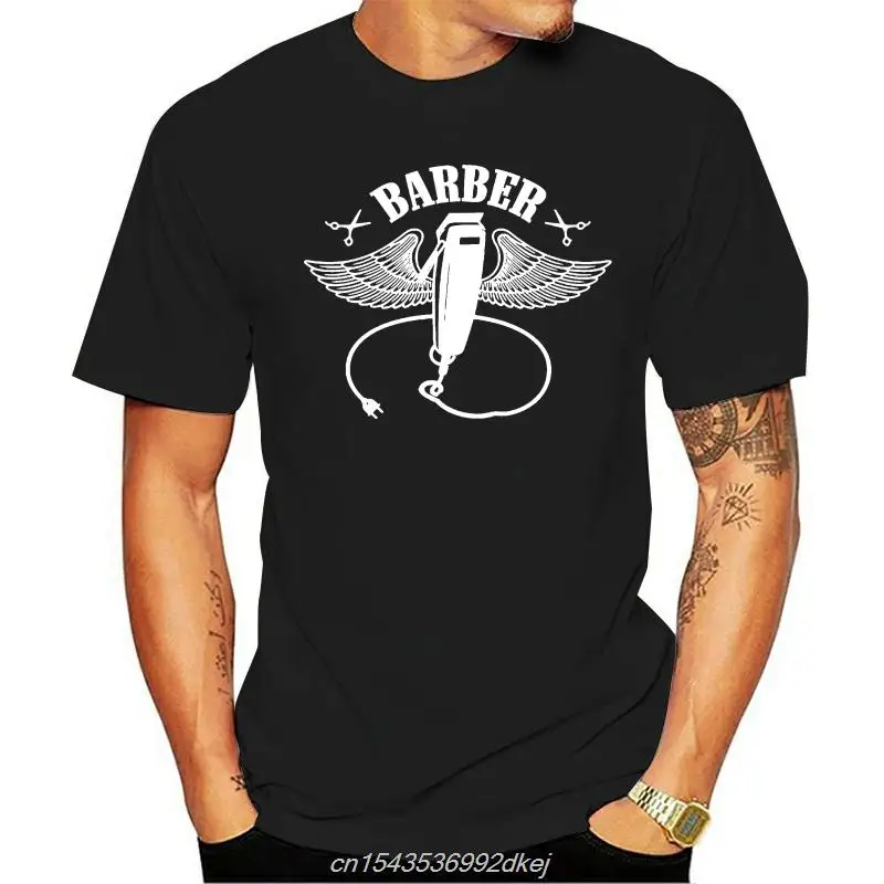 

New Fashion Casual High Quality Men Tops Cool O-neck T-shirt Gift For Barber T-shirt Barbershop Cool Tee Shirt Design Cartoon