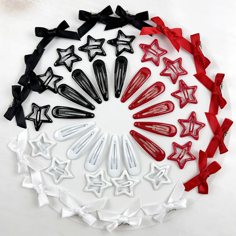 18/27/45Pcs Trendy Star Bow Waterdrop Combo Haar Clip Y2K Stil Haar Clips Für Frauen BB Clip Haarnadeln Haar Zubehör