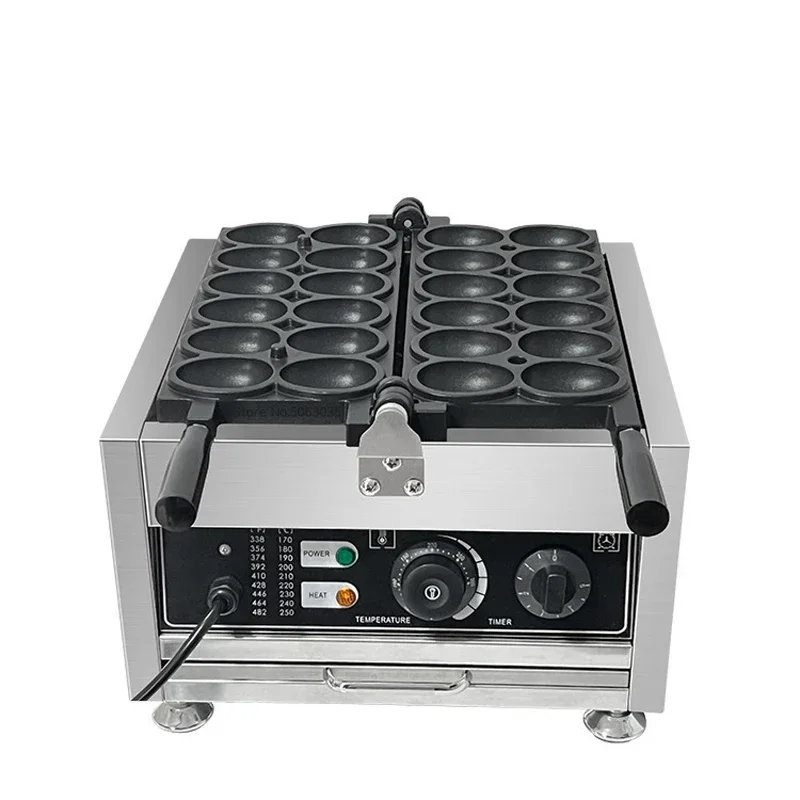 110V/220V Egg Waffle Machine Commercial Waffle Maker 12 Holes Egg Shape Pastry Baking Machine 5