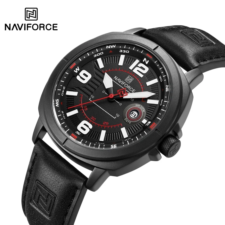 NAVIFORCE Orologio da uoo con cronografo, ipereabile, stile tattico