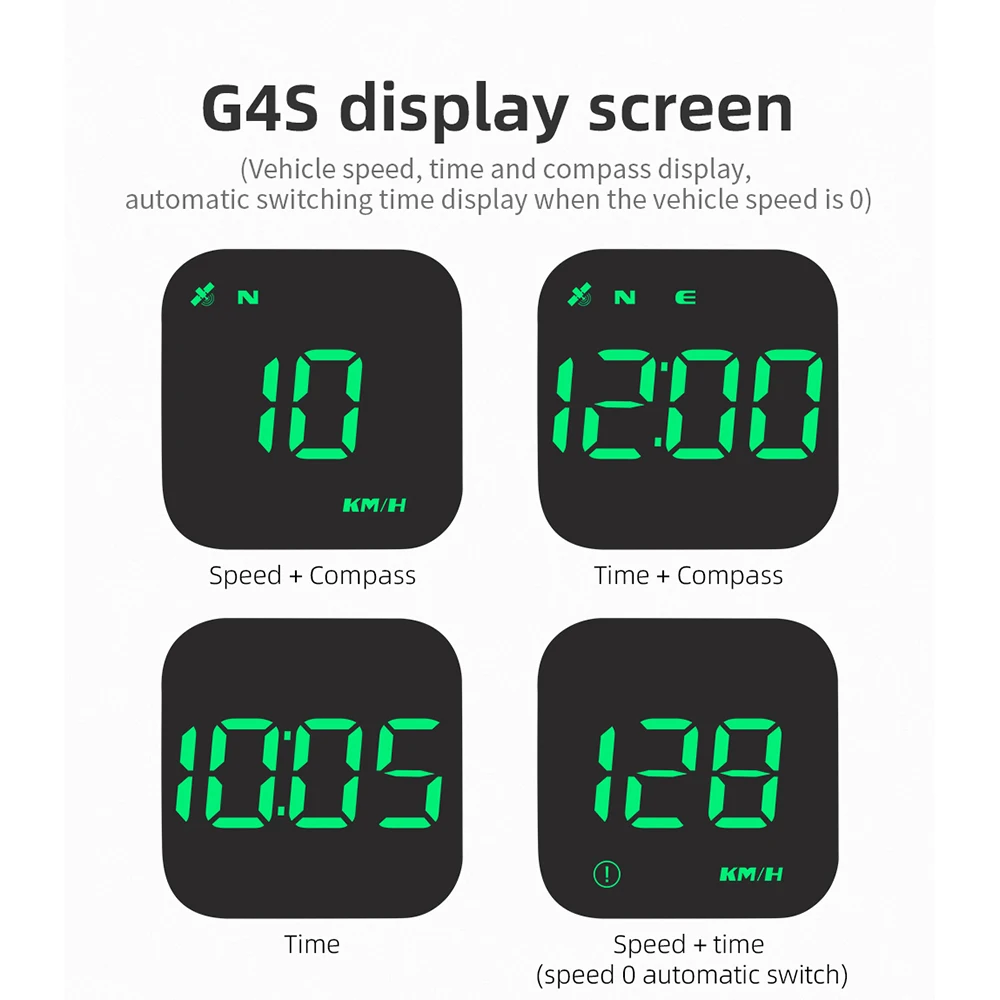 G4S HUD ڵ ð, GPS ħ ӵ, KMH  ÷ Ȧ, 2.5 ġ ũ   ǻ  Ŭ ׸