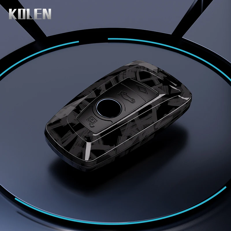 Key case ABS Carbon Fiber Car Key Case Cover for BMW 1-7 Series X1-X7 F10-F34 G01-G30
