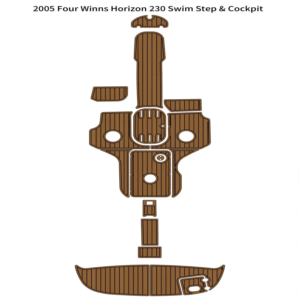 Quality 2005 Four Winns Horizon 230 Swim Platform Cockpit Boat EVA Foam Teak Floor Pad